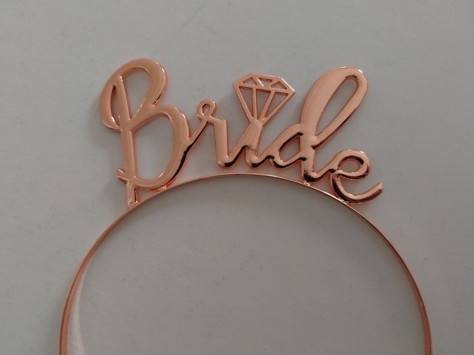 Despedida solteira/Casamento/Festa noivado - Bandelete tiara "Bride"