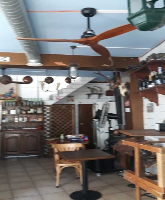 Ventoinha tecto madeira