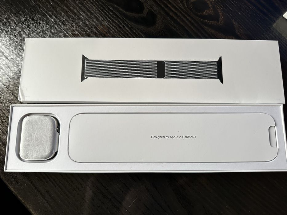 Apple watch 7 45 mm stainless graphite milanese loop