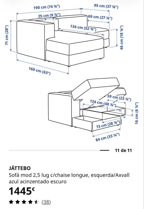 Sofá Jattebo ikea