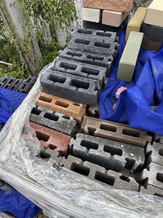 ДРУГИЙ СОРТ Блок модульний, Цегла Кая на паркан, дашки, поребрик