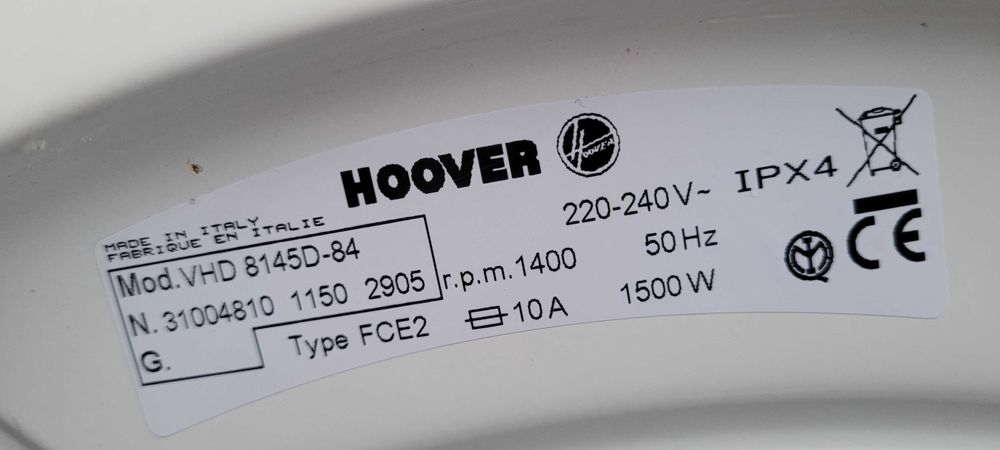 Pralka HOOVER A+ + +,sprawna transport, wysyłka