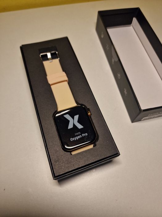 Smartwatch Maxcom FW26 Oxygen Pro pudrowy róż różowy morelowy