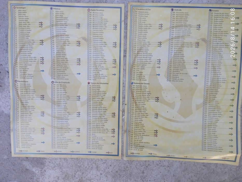 Cartas Pokémon/Invizimals/Fantasy Riders