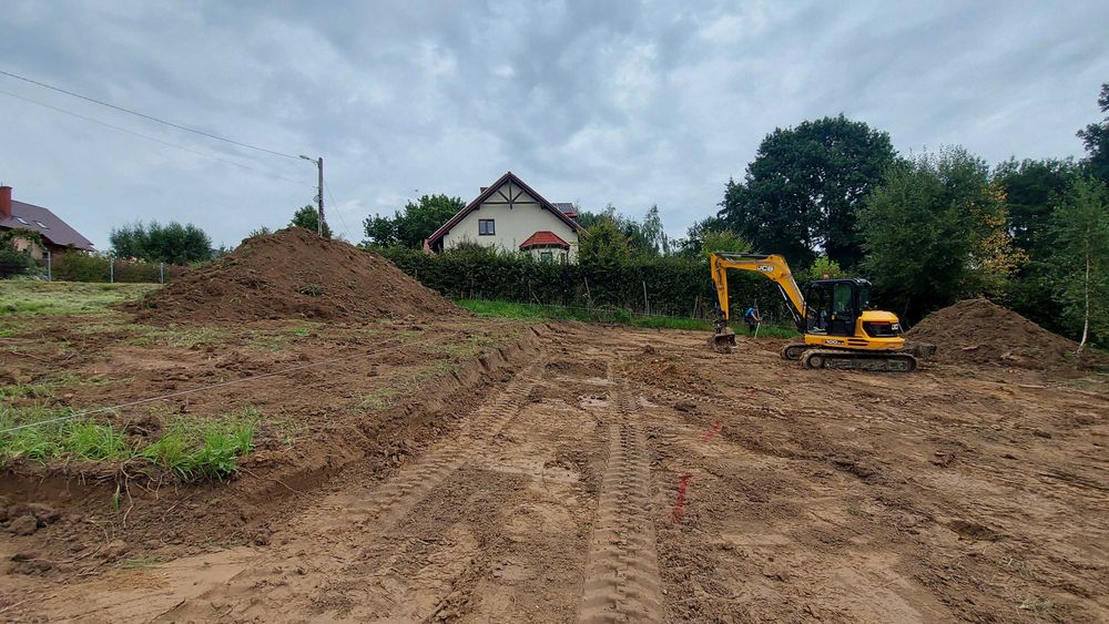 Usługi koparką prace ziemne, wykopy, niwelacje, wyburzenia Michałowice