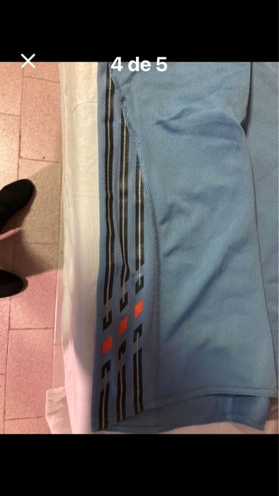 Top sem manga axul claro Adidas Novo, climacool M