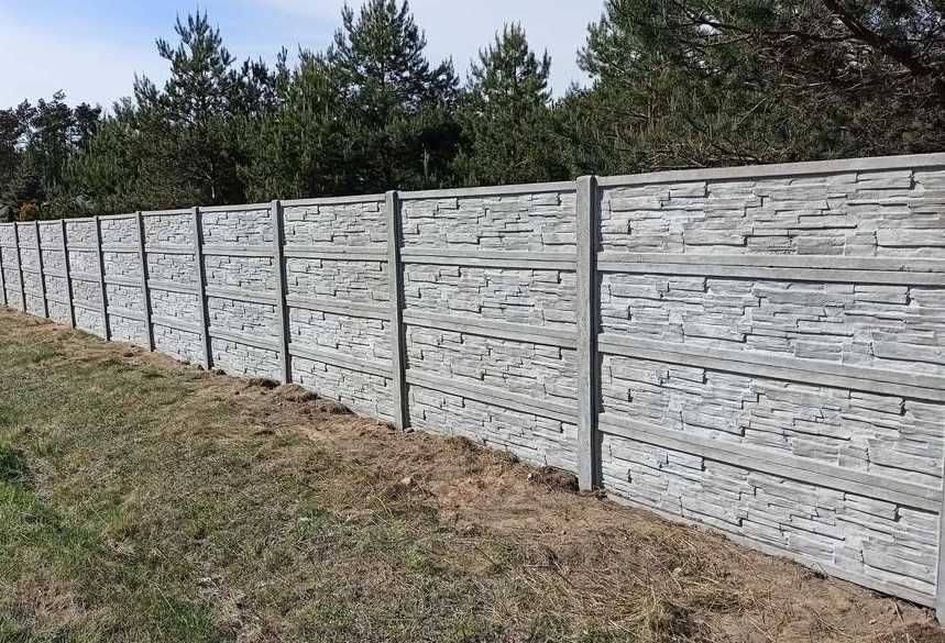 Ogrodzenia Betonowe ,wzór dwustronny , Garaże , Płoty , wiaty do 3,5m