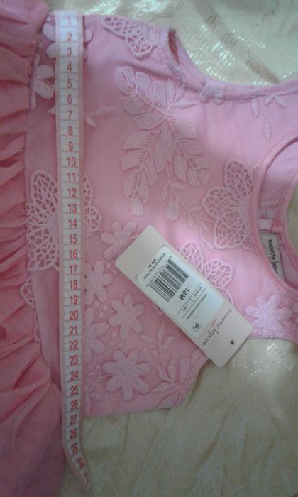 Святкове плаття (платье) розове для дівчинки. 18М