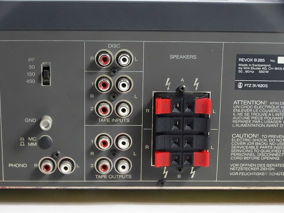 Amplituner REVOX B 285 – Legendarny Klasyk Hi-Fi Stan Bardzo Dobry