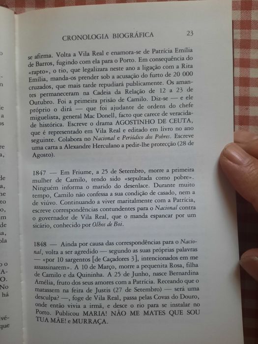 Anátema de Camilo Castelo Branco