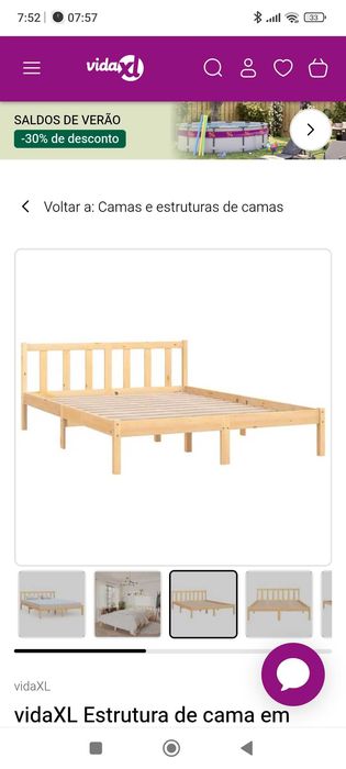 Vendo cama de casal