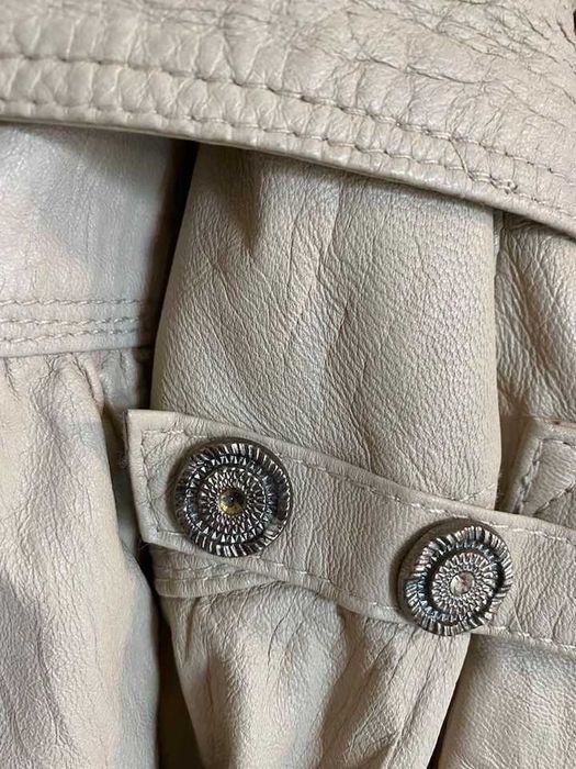 Linda jaqueta vintage de pele genuina