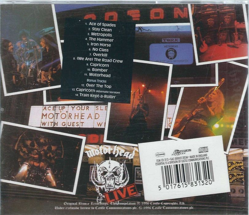 CD Motörhead - No Sleep 'til Hammersmith (1996) (Essential! Records)