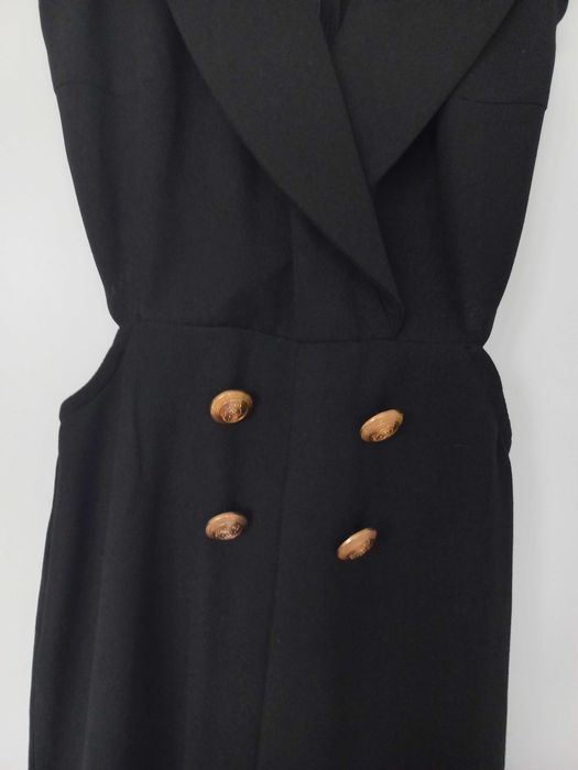 Długi czarny kombinezon New Yorker