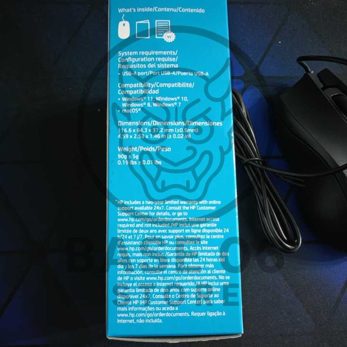 Hp Wired Mouse 100