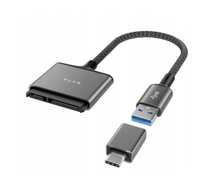 Adapter Basesailor USB 3.0 Do SATA III 2,5" SSD/HDD Aluminiowy