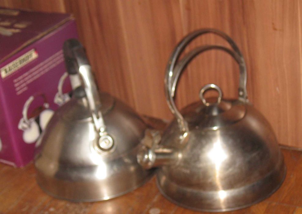 Індукційний чайник нержавійка зі свистком. 3л. BergHOFF