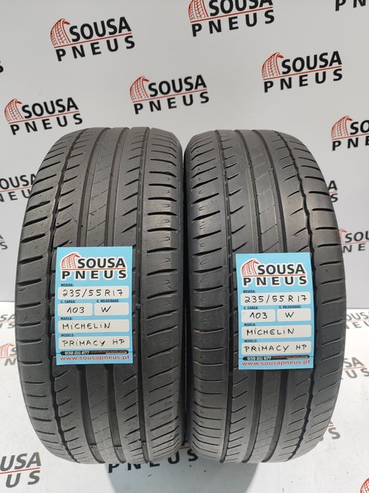 2 pneus semi novos 235-55R17 Michelin - Oferta dos Portes