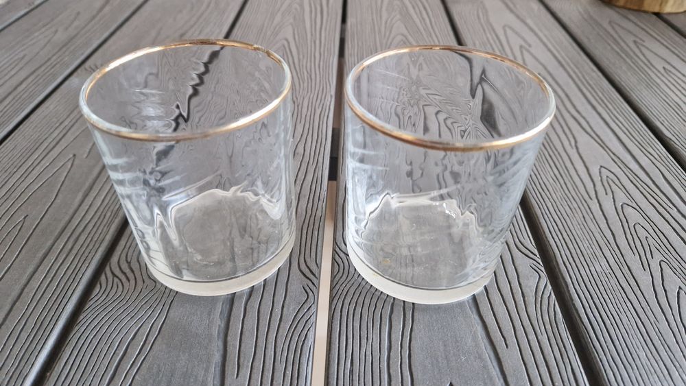 2 copos vintage vidro