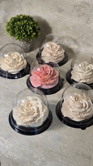 Квітка із зефіру в упаковці. Подарунок вчителю на 1 вересня