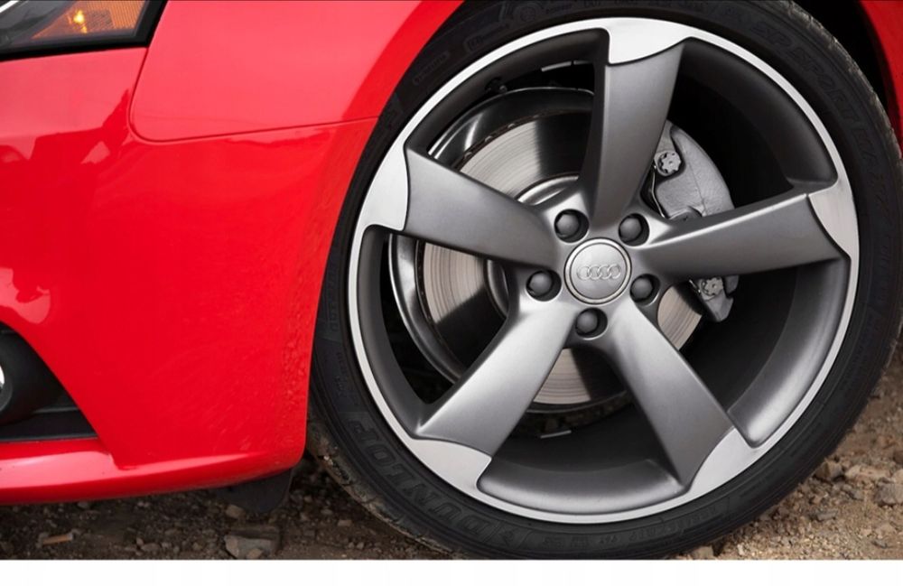 *NOWE* Dekielki 61mm AUDI komplet 4szt. dekle zaślepki kapsle szare