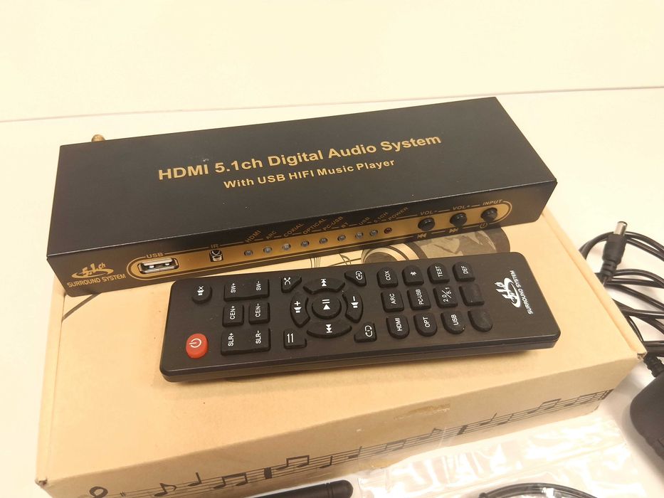 U042 Dekoder Audio System HDMI 5.1CH USB HIFI Music Player Bluetooth