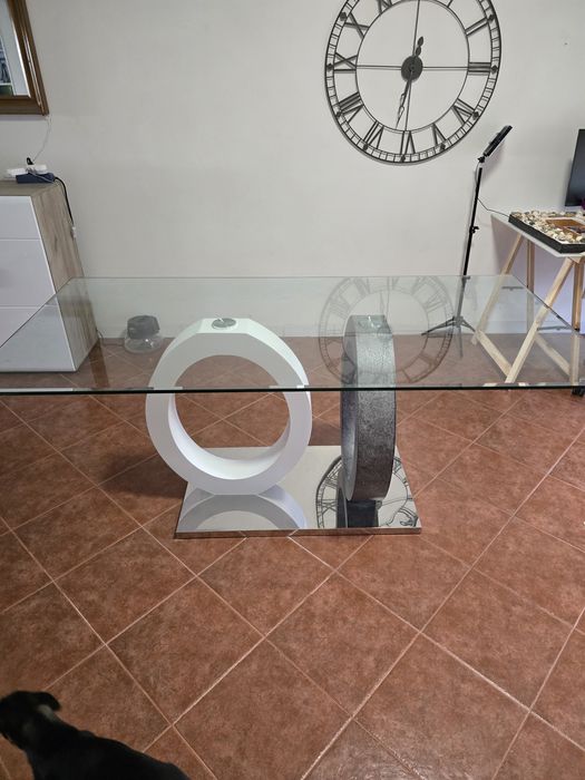 Mesa de sala jantar e conjunto de sala