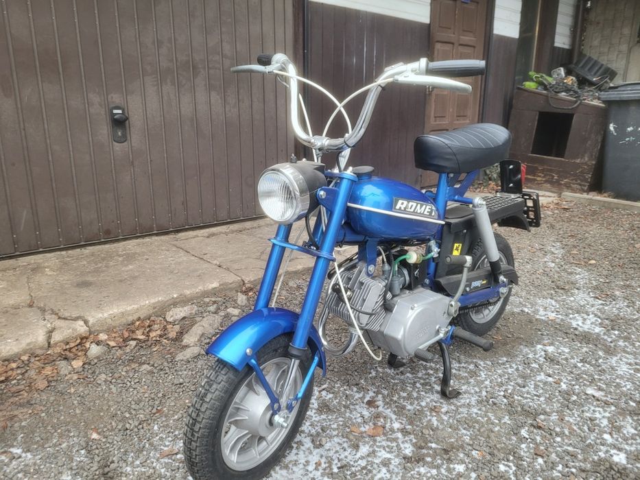 Motorynka m2 przejściówka odbudowana zarejestrowana na białe