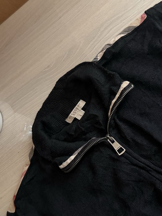 luxury burberry 1/3 zip sweater