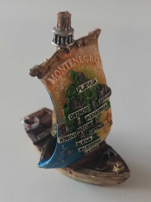 statek figurka Montenegro Czarnogóra 8,5 cm