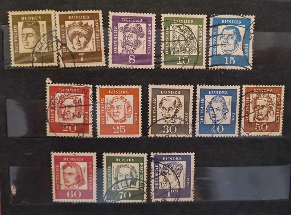Znaczki pocztowe - Znani ludzie - Niemcy 1961