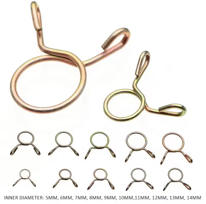 Набор пружинных зажимов для шланга 126 шт 10 размеров