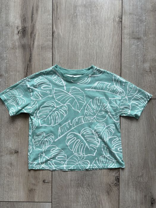 T-shirt H&M liście rozm. 98