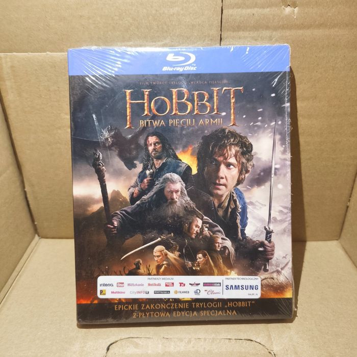 HOBBIT Bitwa Pięciu ArmiiI BLU-RAY Nowa w  Foli