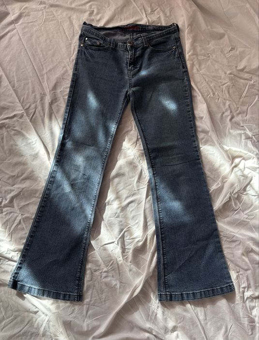 Джинси кльош y2k розмір с з низькою посадкою