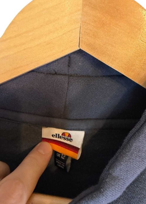Bluza damska ellesse szara duże logo m