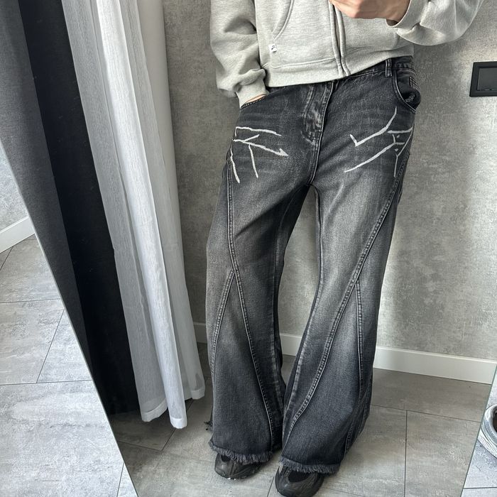 Джинси кльош опіум opium y2k sk8 jaded london balenci клеш flared