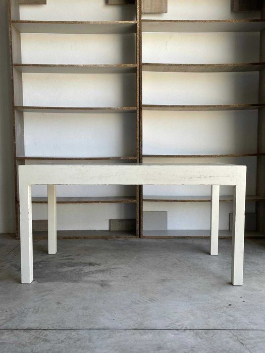 Mesa retangular branca