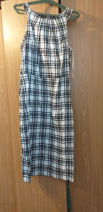 Sukienka czarno biała elegancka, r. 42
