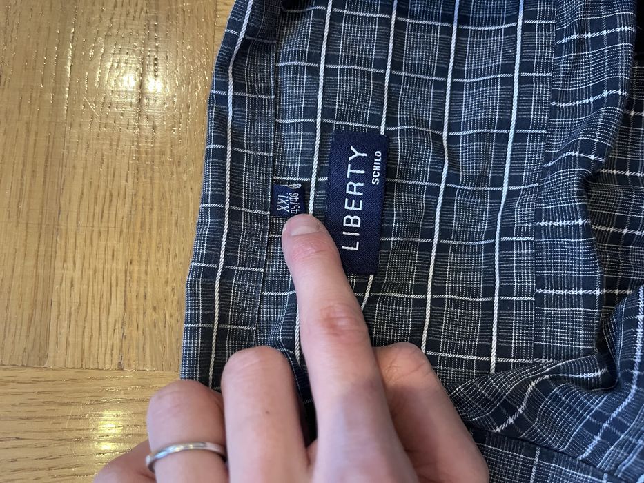 Рубашка чоловіча мужская в клітинку клетку полоску liberty Marc O’Polo
