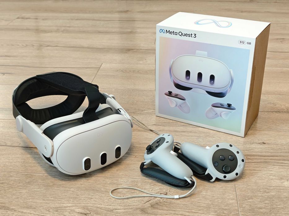 Meta Quest 3 512 GB + BOBOVR M3 Mini + akcesoria | Gwarancja 01.2027