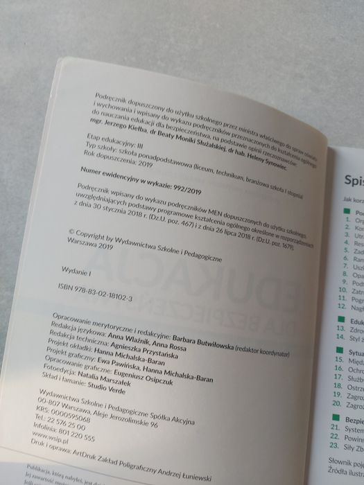 Edukacja dla bezpieczeństwa podręcznik dla szkoły ponadpodstawowej