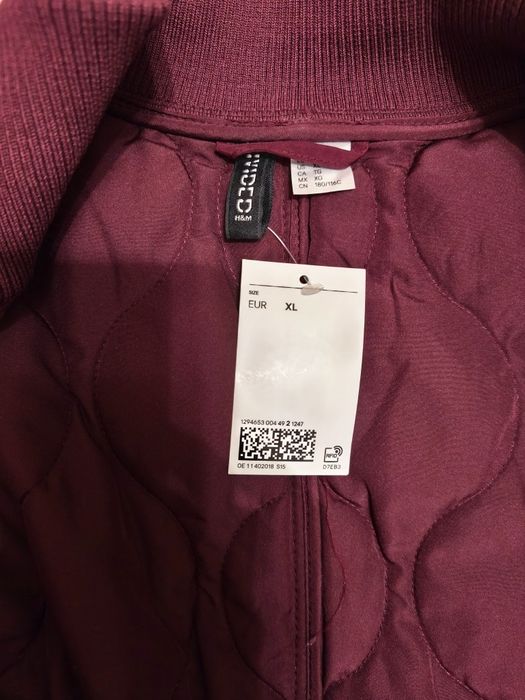Куртка жіноча демісезонна стьобана оверсайз H&M, розмір XL