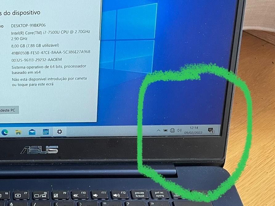 Computador Asus azul