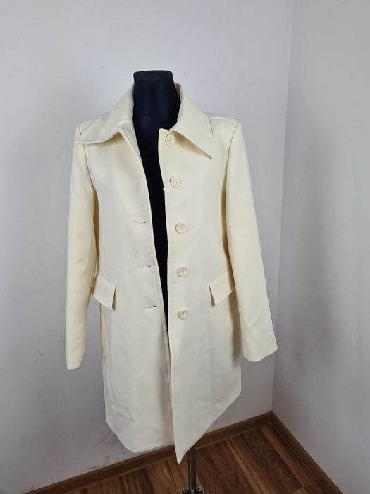 Płaszcz przejściowy Persa damski ecru rozmiar M