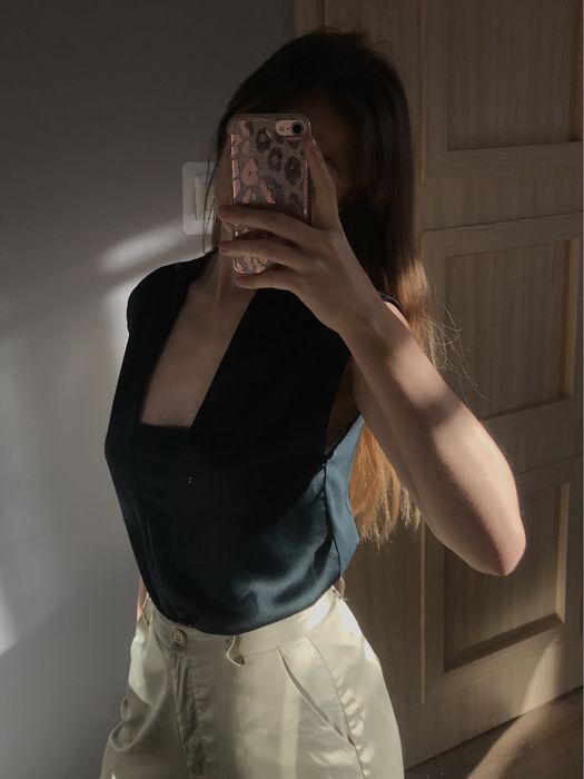 Satynowa bluzka ZARA S 36