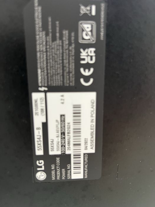 Monitor profissional LG 55XS4J-B c/suporte napofix incluido
