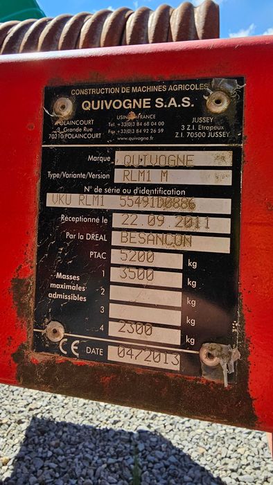 Wał pierscieniowy Quivogne 8 m , posiewny