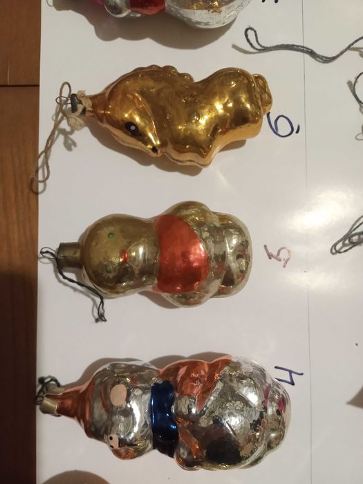 Игрушки елочные новогодние времен СССР