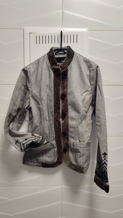 Kurtka H&M r. 36 / S katana jeansowa hafty